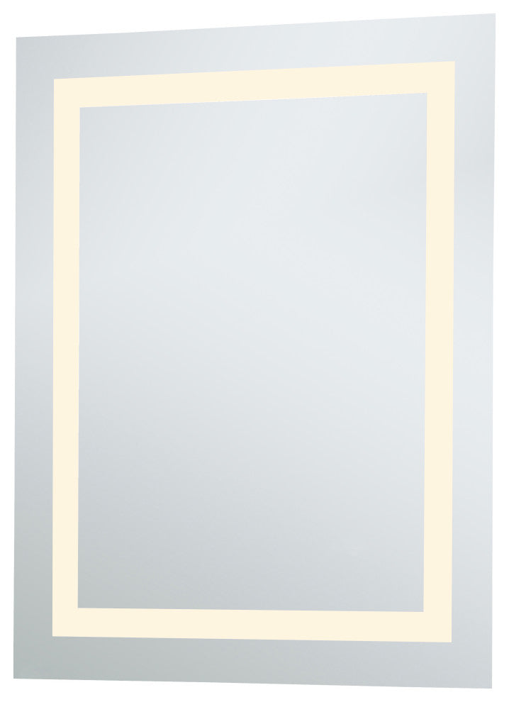 LED Hardwired Mirror Rectangle W24"H30" Dimmable 3000K