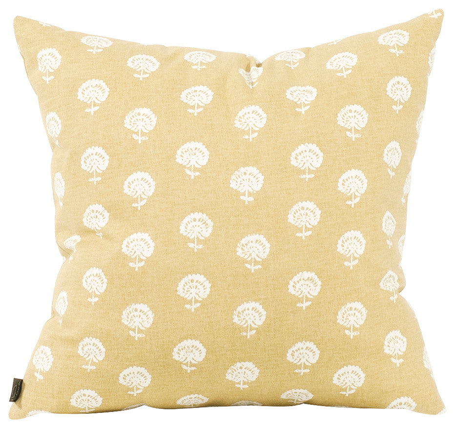 Howard Elliott 20" x 20" Dandelion Citron, Down Insert