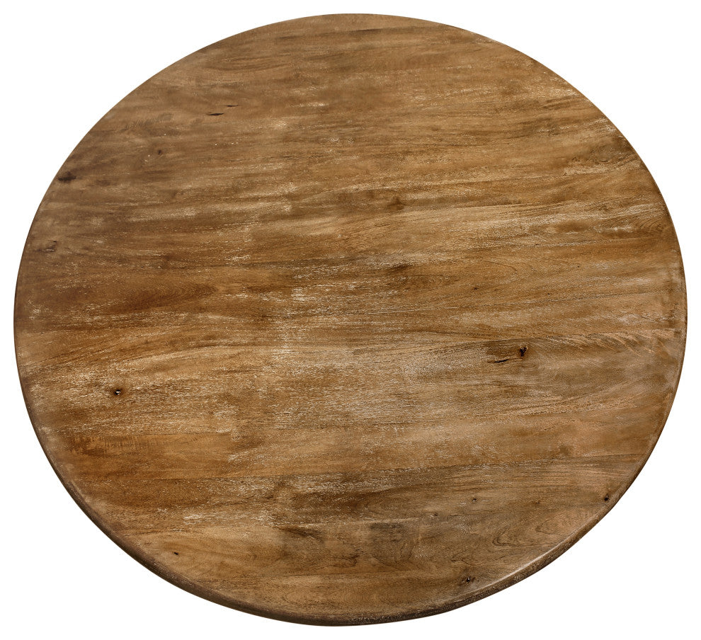 Jay 7-Piece Set With 60" Round Dining Table and 6 Upholstered Chairs, Mink