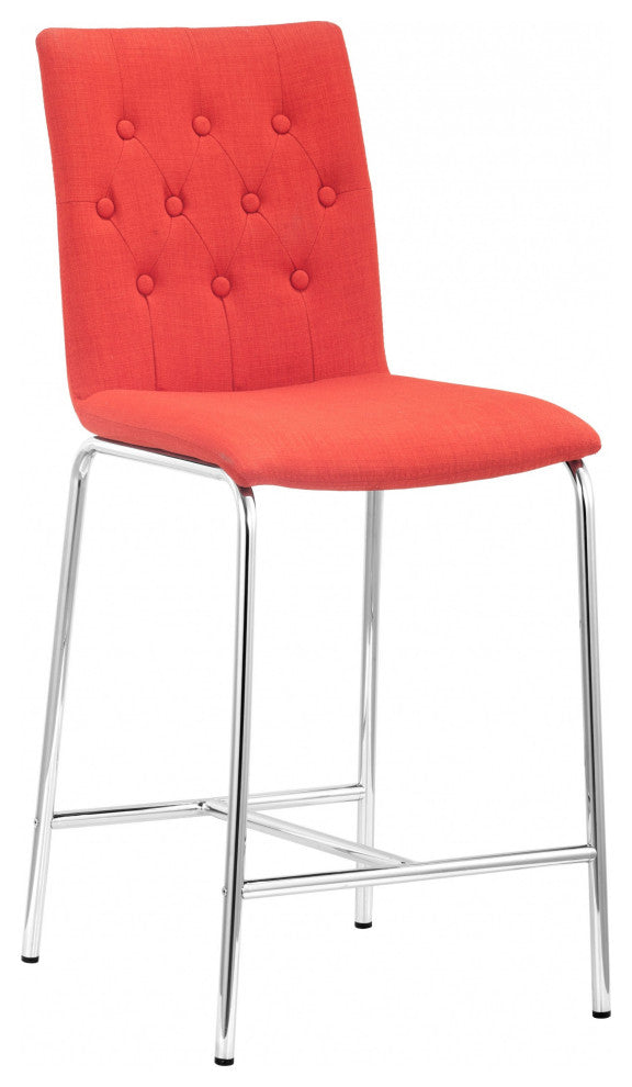 Uppsala Counter Chair, Set of 2 Tangerine