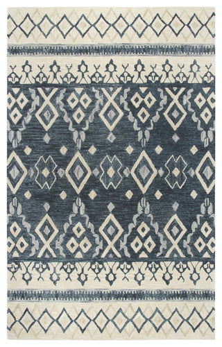 Rizzy Opulent Ou936A Rug, Natural, Gray, Dark Blue, Blue, 2'6"x8' Runner