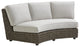 Curved Sectional Armless Sofa
