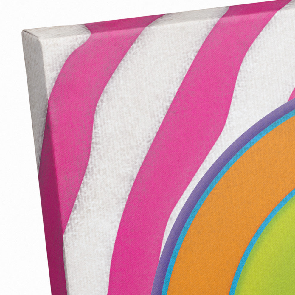 Bright Peace Sign 16x16 Canvas Wall Art