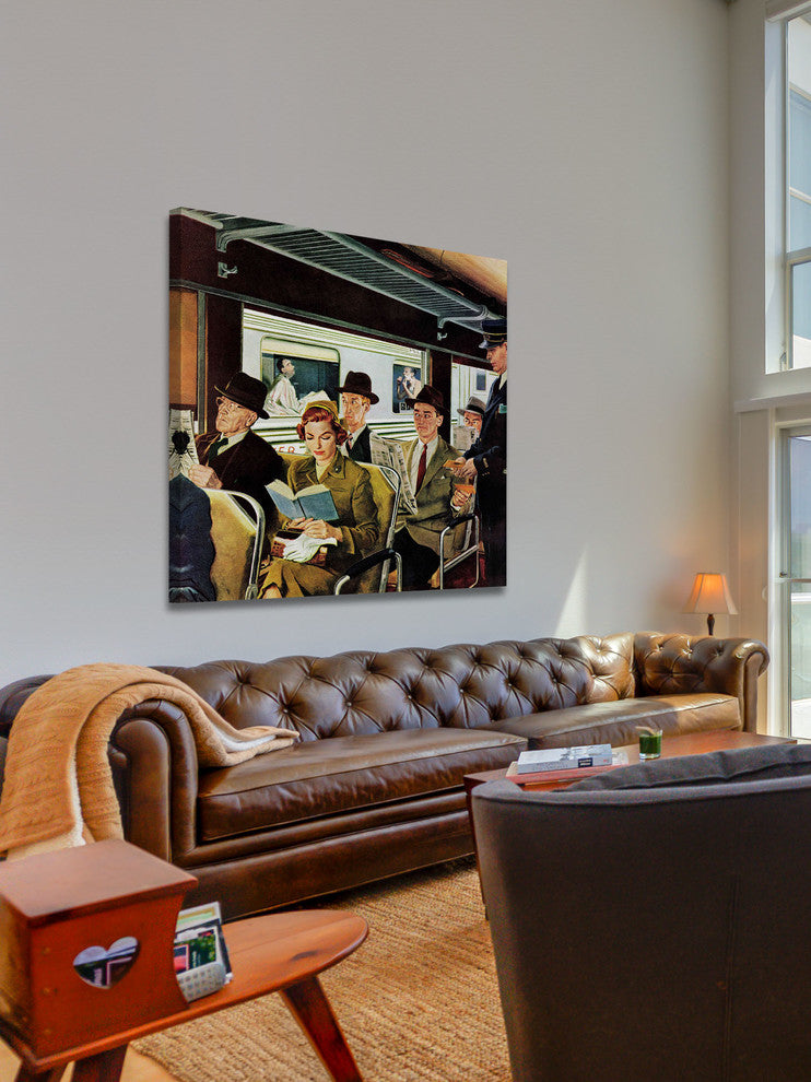 "This Does Not Commute" Painting Print on Canvas by George Hughes