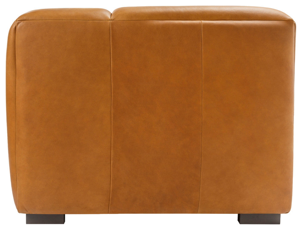 Grenoble 29"H x 94"W x 34"D Sofa, Brown, 100% Leather