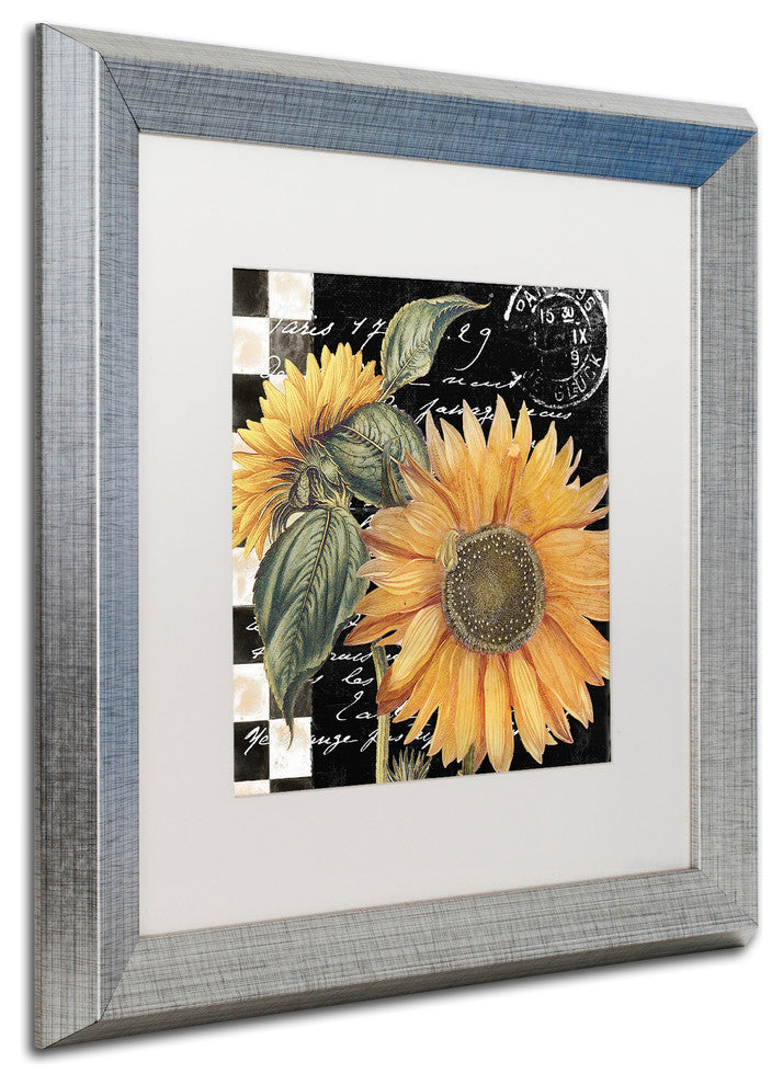 Color Bakery 'Late Summer II' Matted Framed Art, Silver Frame, White Mat, 16x16