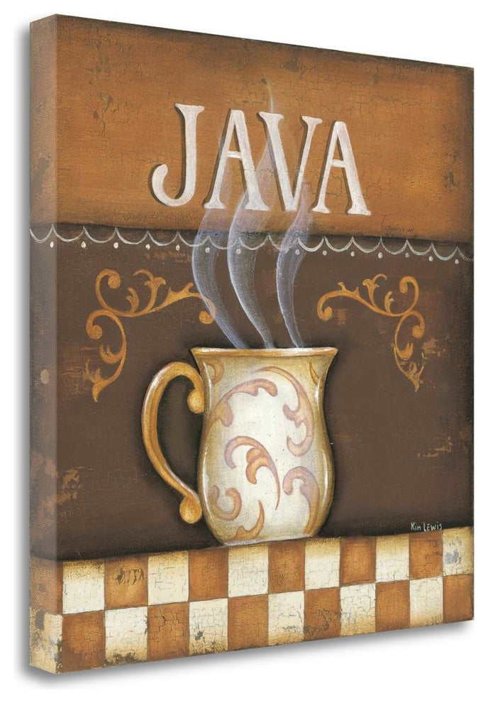 "Java" By Kim Lewis, Fine Art Giclee Print on Gallery Wrap Canvas, Ready to Hang