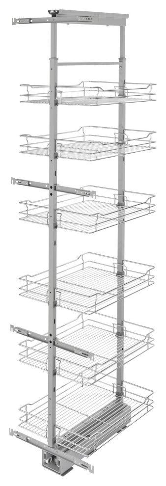Adjustable Pantry System for Tall Pantry Cabinets, 16.25"