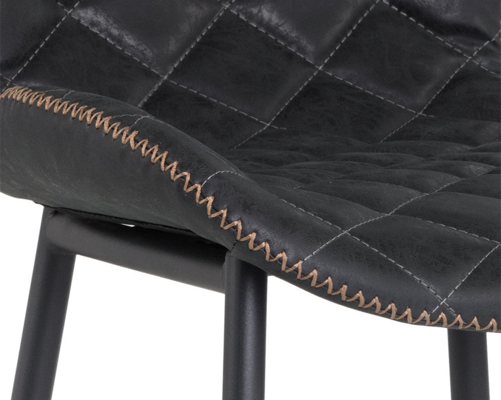 Lyla Counter Stool, Antique Black, Set of 2