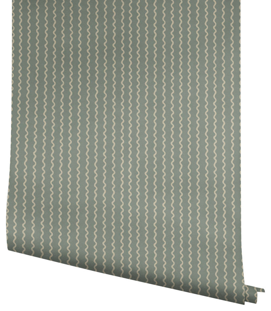Rickrack Moss Wallpaper