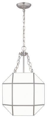 Morrison 3-Light Lantern, Brushed Nickel