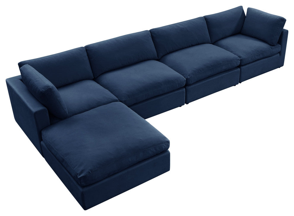 Rustic Manor Aranza Sofas Upholstered, Linen, Navy