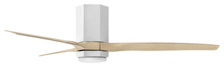 Hinkley Facet LED Ceiling Fan, Matte White, 52"