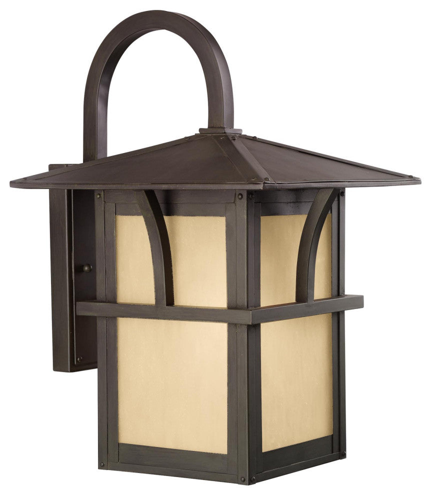 Medford Lakes 1-Light Outdoor Wall Lantern, Statuary Bronze