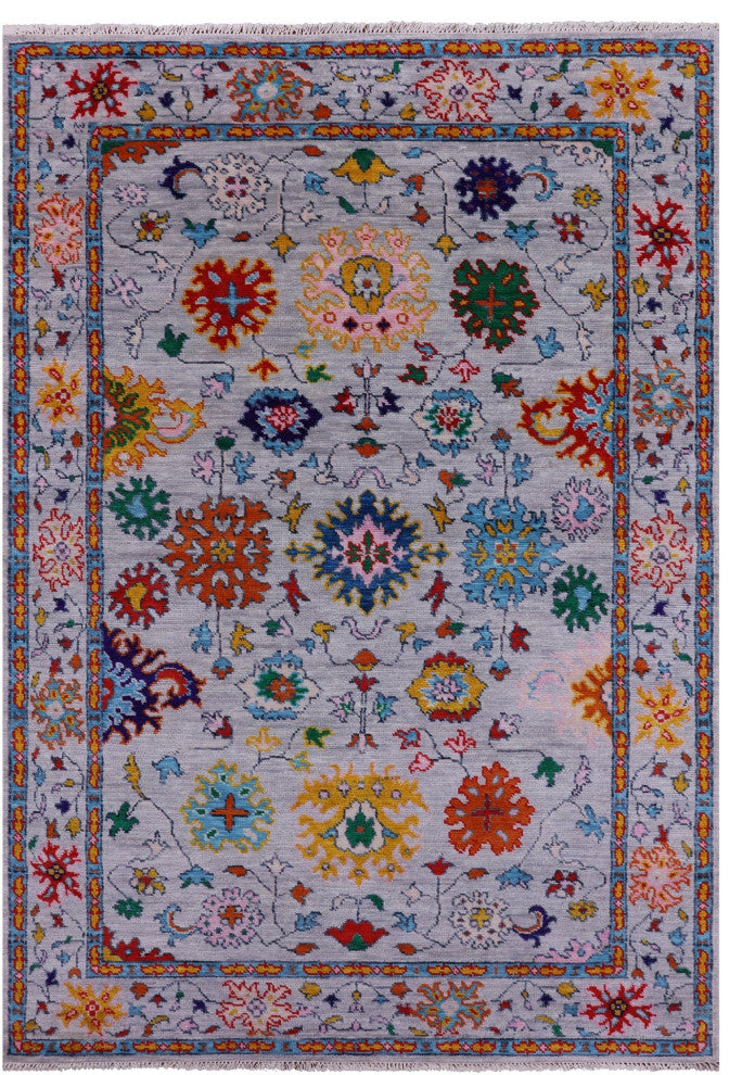 6' 0" X 8' 11" Turkish Oushak Handmade Wool Rug - Q13398