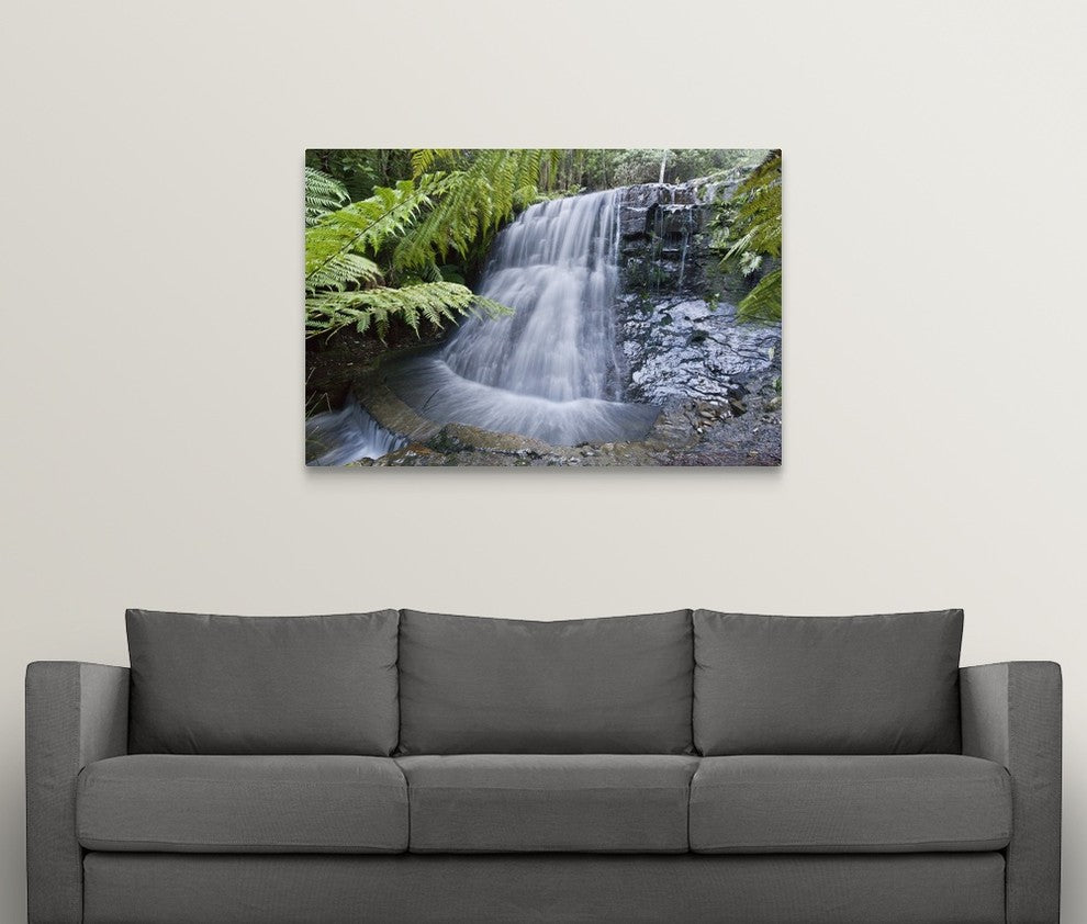 "Silver Falls" Wrapped Canvas Art Print, 48"x32"x1.5"