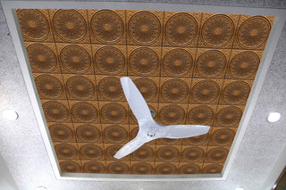 Antique Gold 3D Ceiling Panels, 2'x2', 200 Sq Ft, Pack of 50
