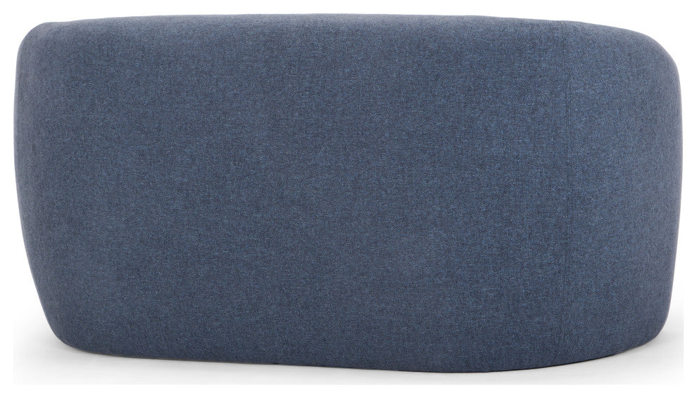 Metro Blythe Settee, Dust Blue Upholstery