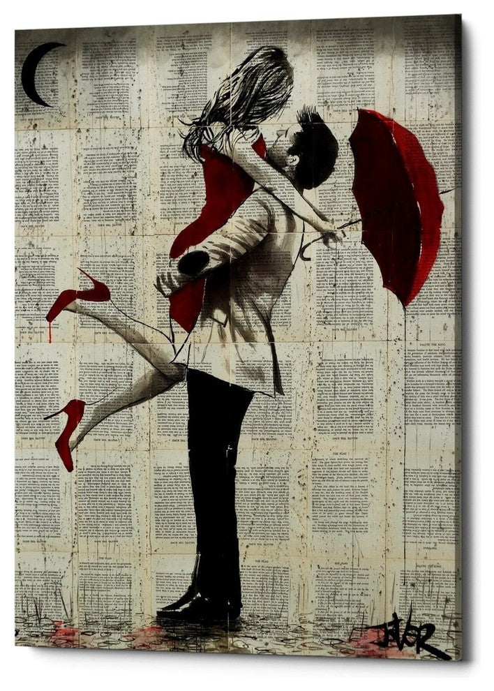 Epic Graffiti "It Rained" by Loui Jover, Giclee Canvas Wall Art, 26"x40"