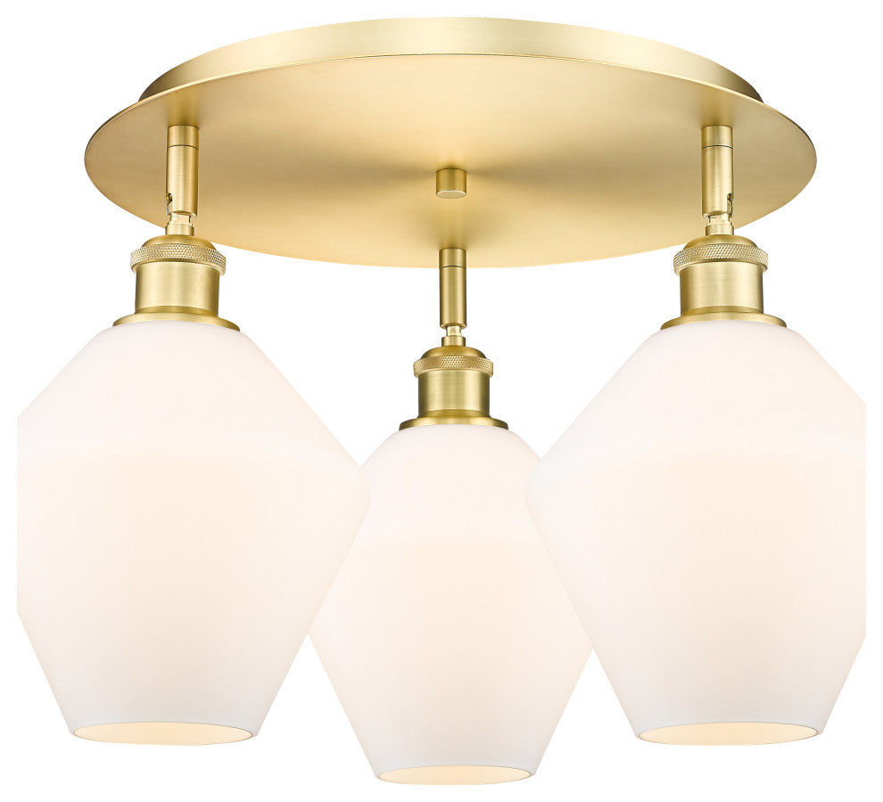 Innovations Cindyrella 3 19.75" Flush Mount Satin Gold