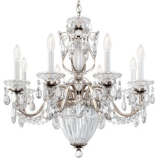 Bagatelle 11 Light Chandelier Antique Silver Clear Spectra Crystal