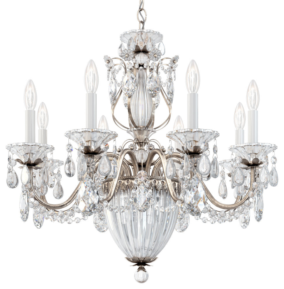 Bagatelle 11 Light Chandelier Antique Silver Clear Spectra Crystal
