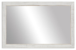 Huntington Framed Wall Mirror, White, 34"x44"