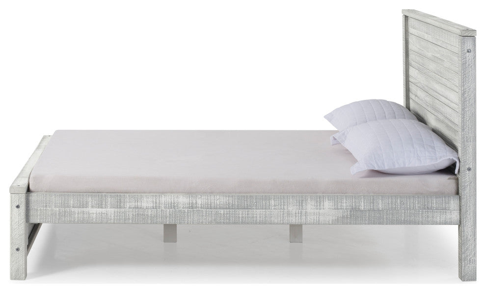 Panel Full Bed, Gray