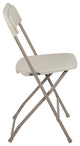 Hercules Series Plastic Folding Chair - 2 Pack 650LB Weight Capacity, Beige