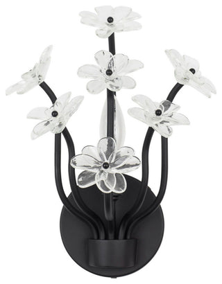 Wildflower 1-Lt Sconce - Matte Black