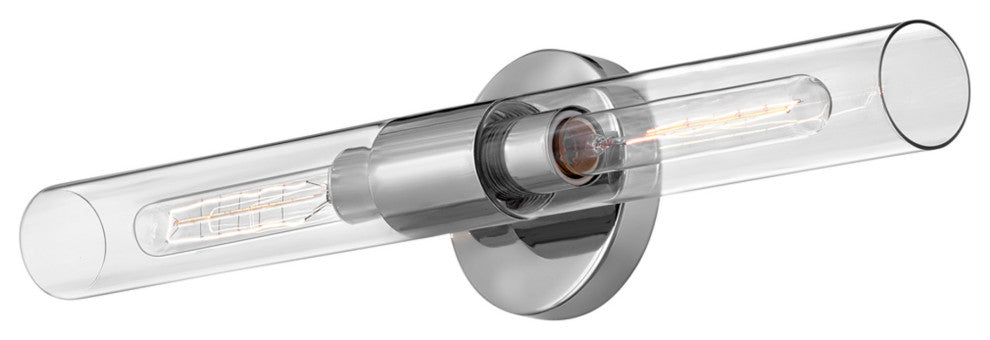 Lark 85402 Shea 2 Light 24"W Horizontal Bathroom Vanity Light - Lacquered Brass