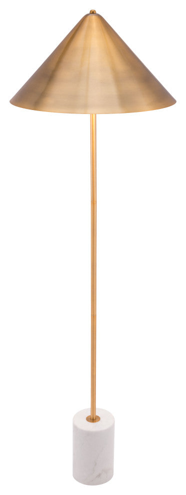 Bianca Floor Lamp Gold & White