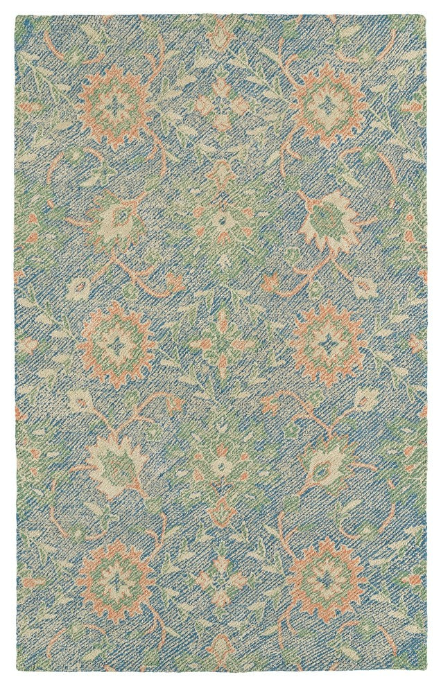 Kaleen Weathered Collection Rug, Blue 8''x10''