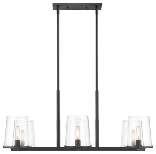 Z-LITE 3032-6L-MB 6 Light Chandelier, Matte Black