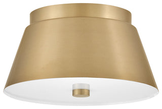 Lark Tess Small Flush Mount, Lacquered Brass