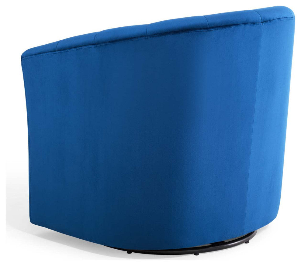 Armchair Accent Chair, Velvet, Blue Navy, Modern, Living Lounge Hospitality