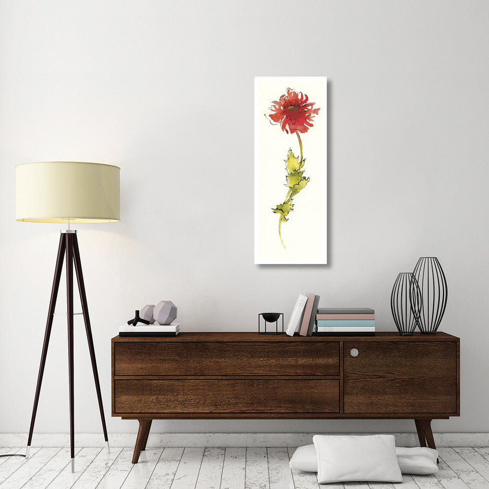 "Peony Form Poppies II" Digital Paper Print by Shirley Novak, 18"x46"