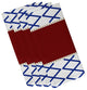 22"x22" Knot Fancy, Geometric Print Napkin, Red, Set of 4