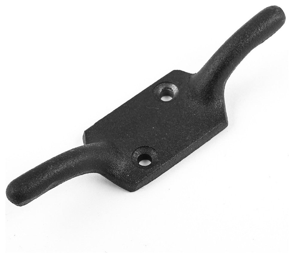 Wrought Iron Window Cleat Hook Black 4" H Pack of 8 |