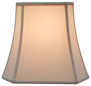 Royal Designs Square Cut Corner Basic Lampshade, Antique Gold, White, 9.5x15x13