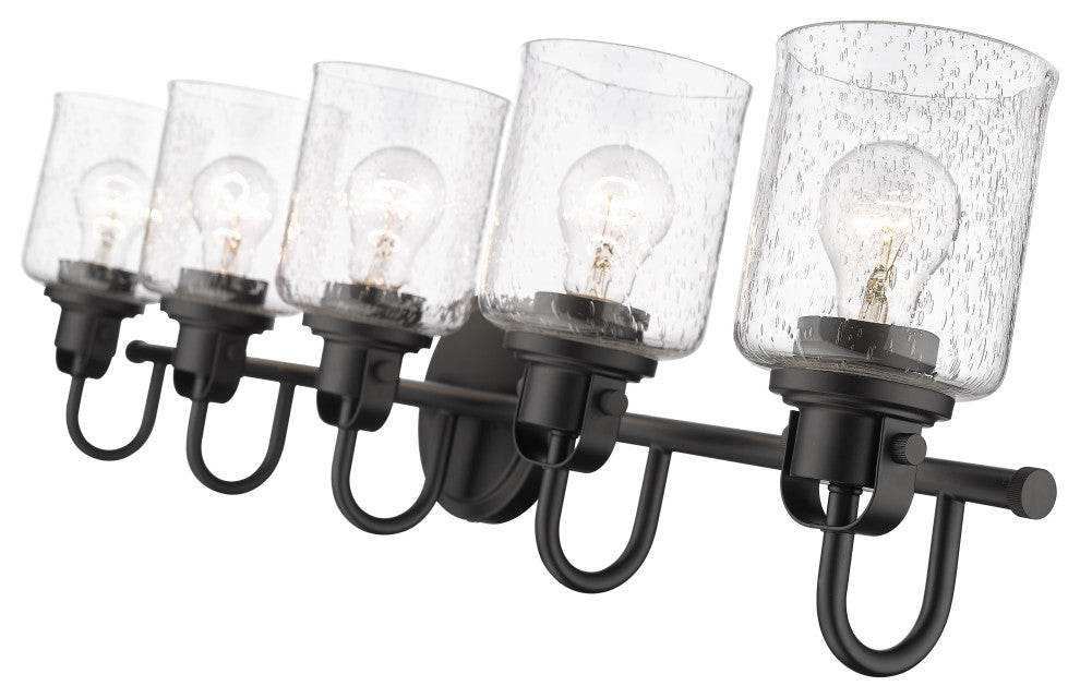 Zlite 340-5V-MB 5-Light Vanity, Clear Seeded