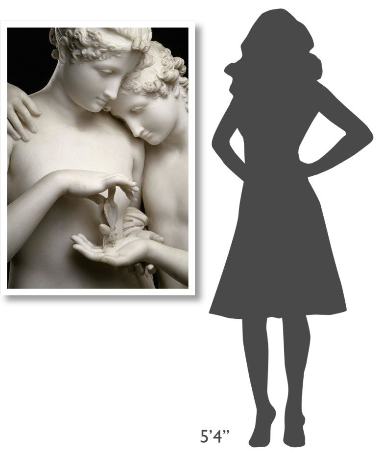 "Cupid and Psyche (Detail)" Digital Paper Print by Antonio Canova, 30"x42"