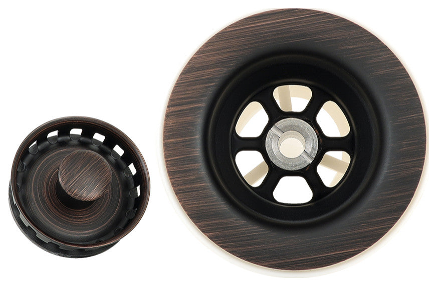 16" Round Copper Bar Sink, Grapes & 2" Drain Opening, Drain & Accessories