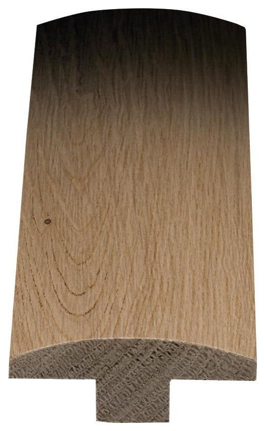 European White Oak T-Molding, 1/2"x2"x78", Wood Molding-Latte