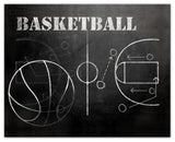 Basketball Plays 20x16 Canvas Wall Art