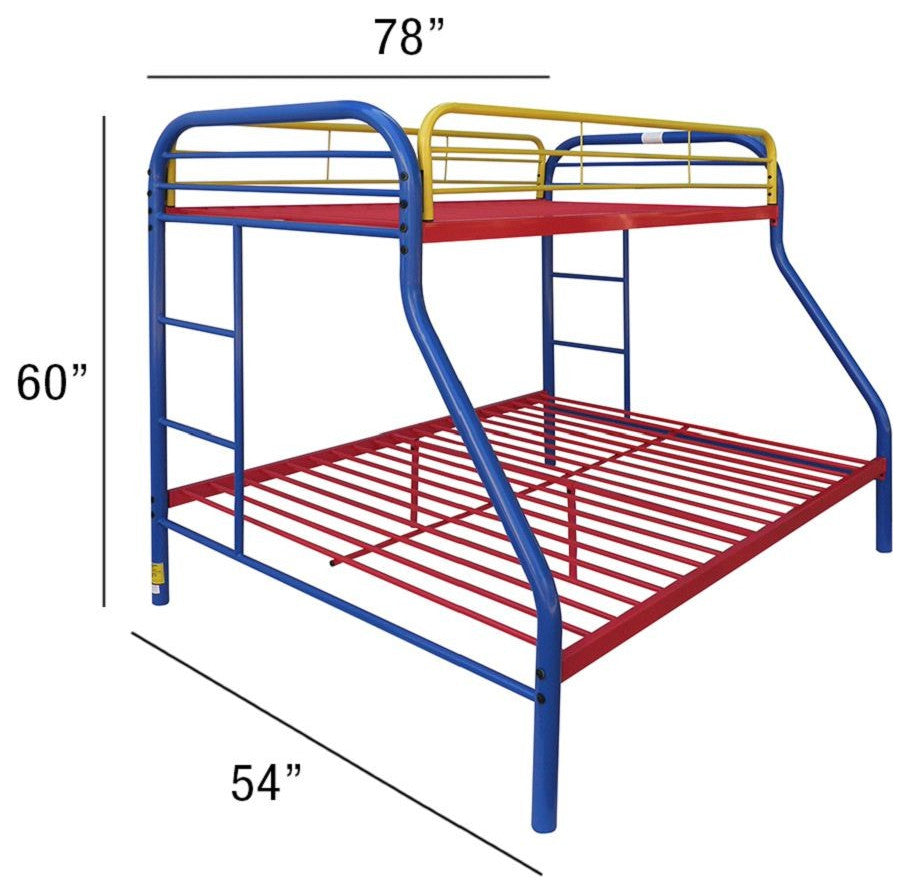 Colorful  Twin Over Full Size Bunk Bed
