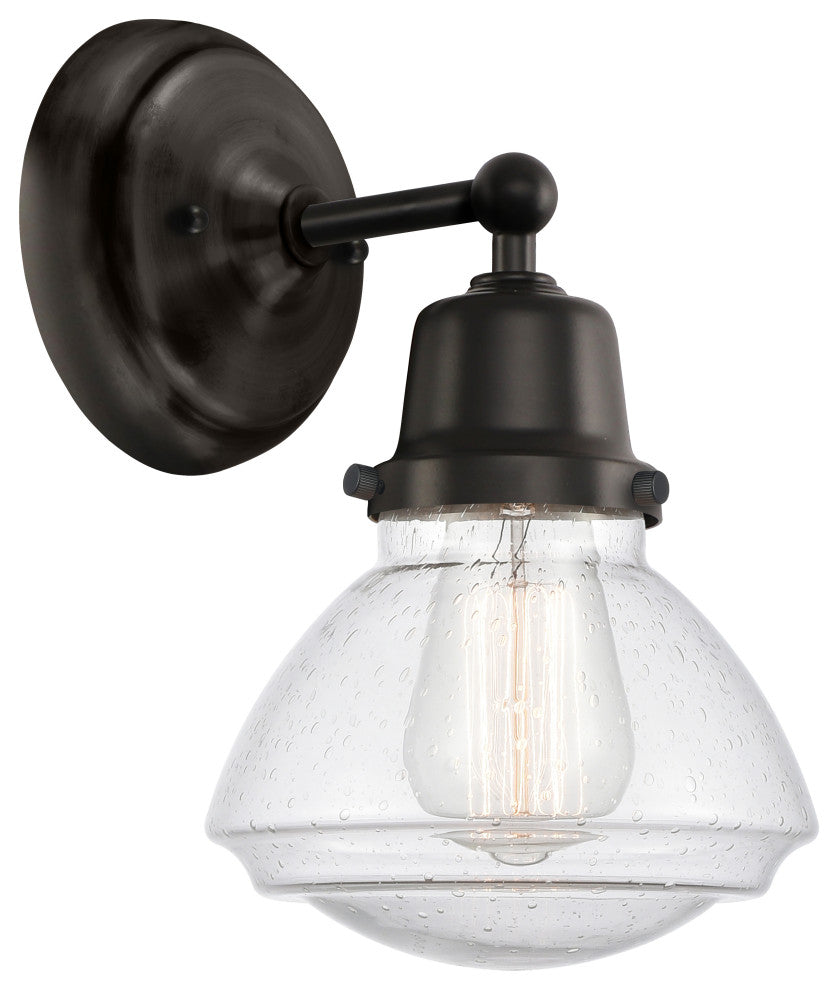 INNOVATIONS LIGHTING 623-1W-BK-G324 Olean 1 Light Sconce