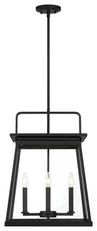 Minka Lavery Isla Vista 4 Light Outdoor Hanging Lantern, Coal