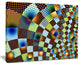 "Fractal Geometric Ornament" Design Abstract Art Canvas Print, 20"x12"
