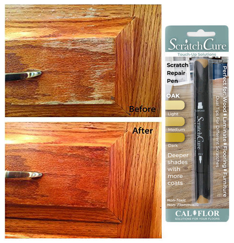 CalFlor ScratchCure Wood and Laminate Scratch Repair Pen, Oak, 1
